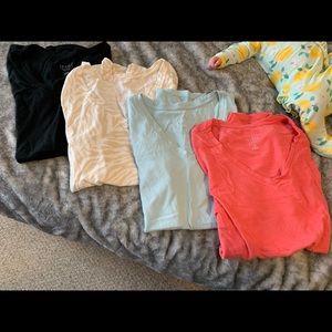 4 Maternity vneck tshirts from Target